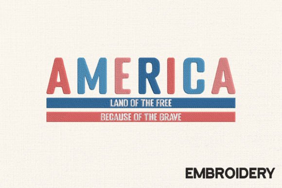 4th of July Embroidery America: A Versatile Design