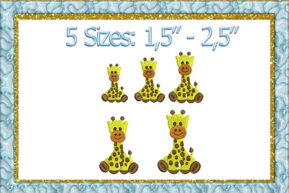 A Sweet and Tiny Giraffe for Personalized Embroidery Gifts