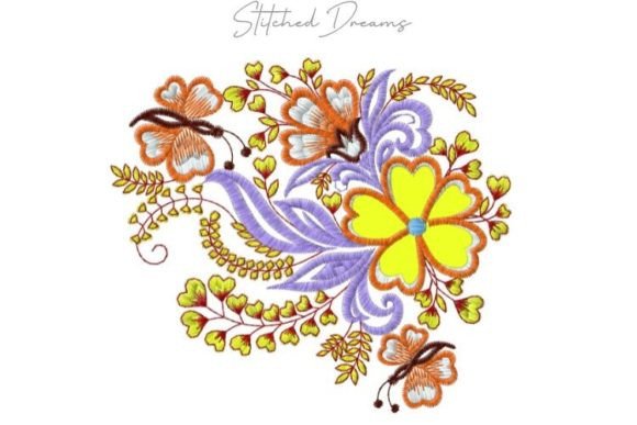 Beautiful Flowers for Seasonal Embroidery