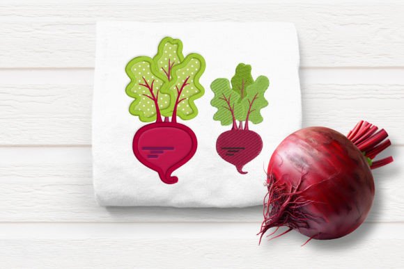 Beet Applique and Embroidery: A Versatile Design