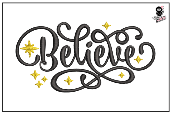 Believe Christmas Embroidery: A Festive Touch