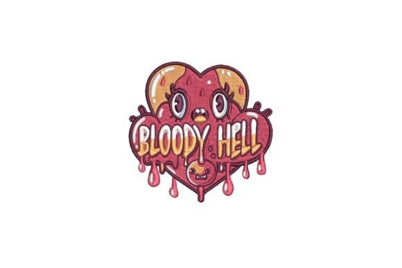 Bloody Hell Embroidery Design: A Bold Brand Accent