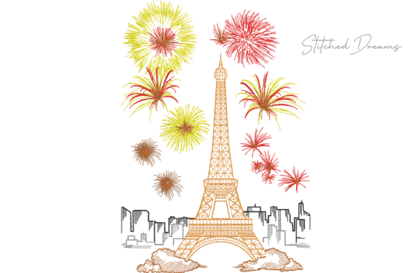 Eiffel Tower Embroidery Design: A Parisian Touch