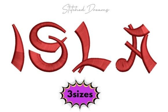 Elegant Isla Name Embroidery Design Review