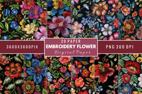 Floral Elegance for Seasonal Embroidery