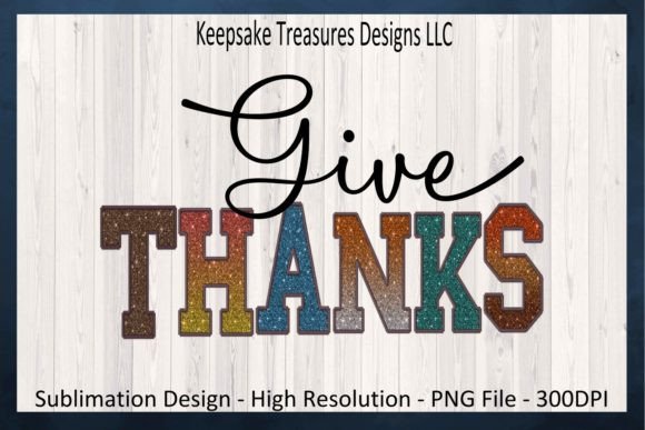 Give Thanks Glitter Faux Embroidery Review