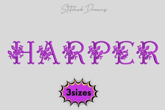 Harper Name Embroidery Design: A Stylish Addition