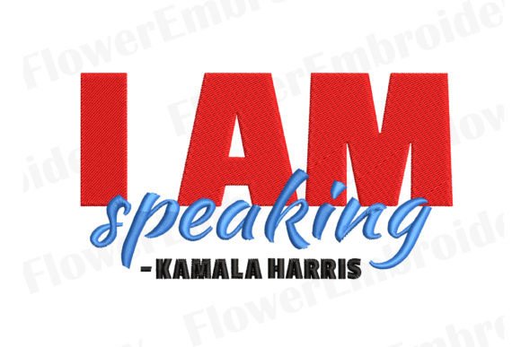 Kamala Harris Embroidery Design for Etsy Sellers