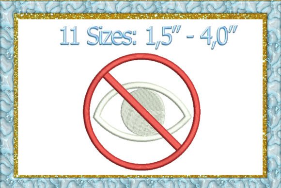 No Stare Label: A Versatile Embroidery Design