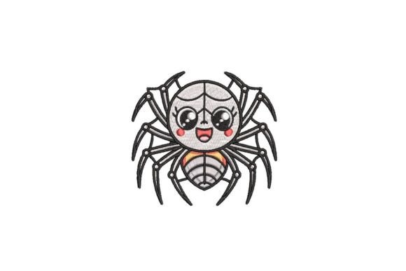 Playful Halloween Spider Embroidery: A Spooky Delight