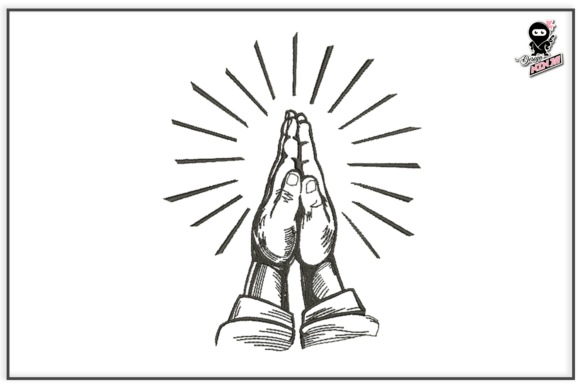 Praying Hands, Christian Embroidery Review