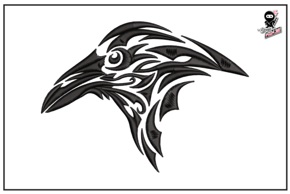 Raven Bird Embroidery Design: A Versatile Addition