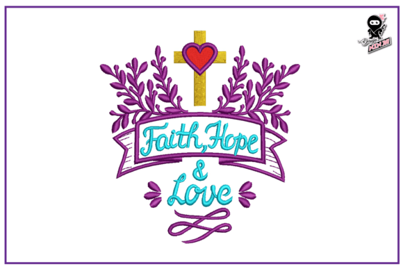 Review: Faith Hope Love, Christian Embroidery