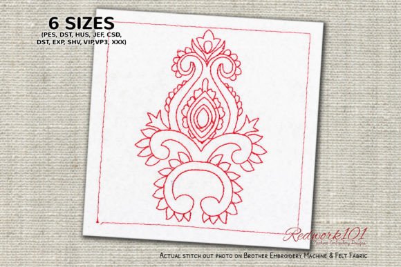 Single Floral Pattern: A Versatile Embroidery Design